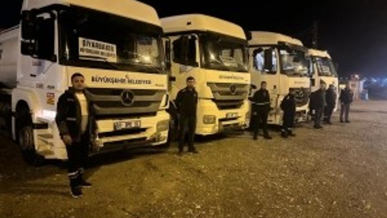 Diyarbakır selden zarar gören Şanlıurfa’ya araç ve personel desteği
