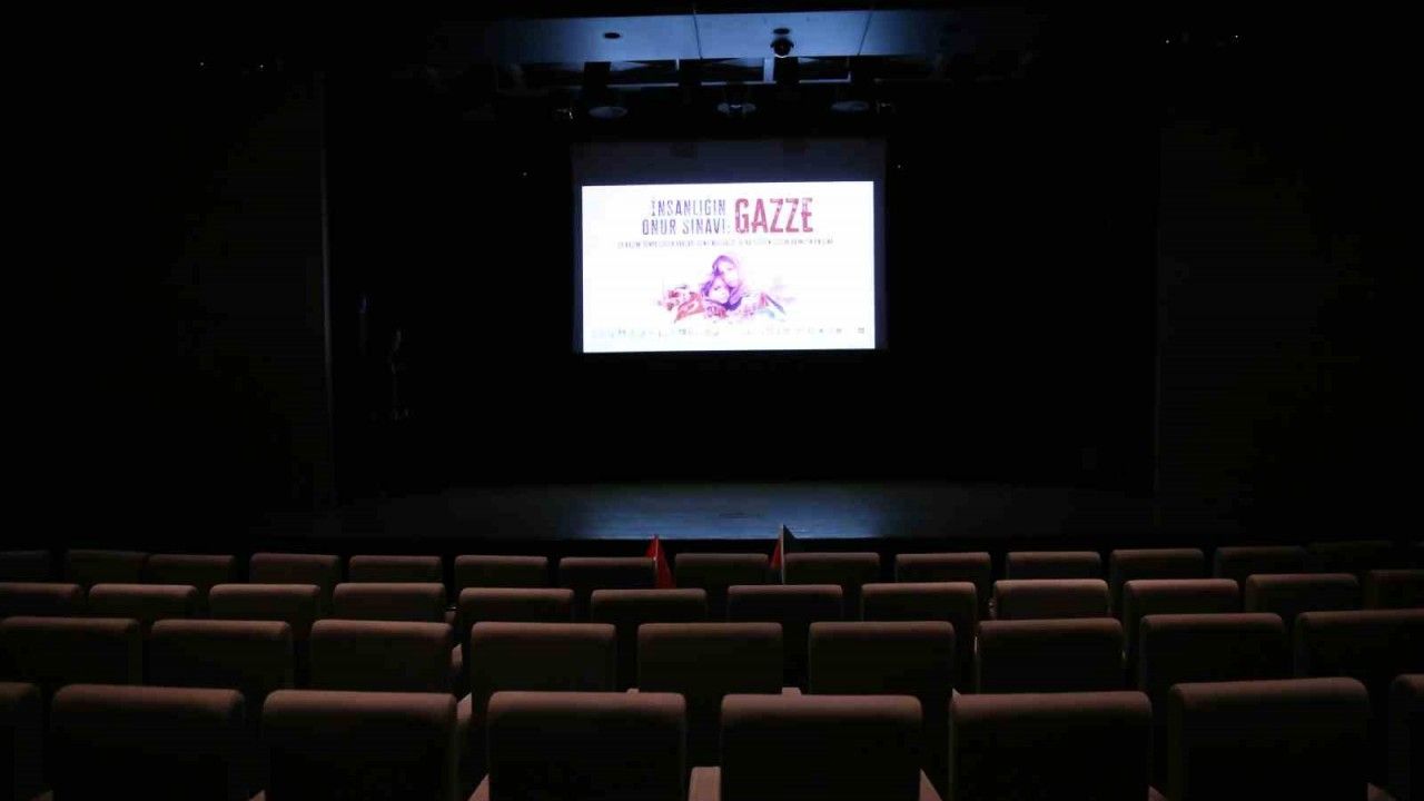 Eyüpsultan’da sinema koltukları Gazze’de şehit olan çocuklara ayrıldı