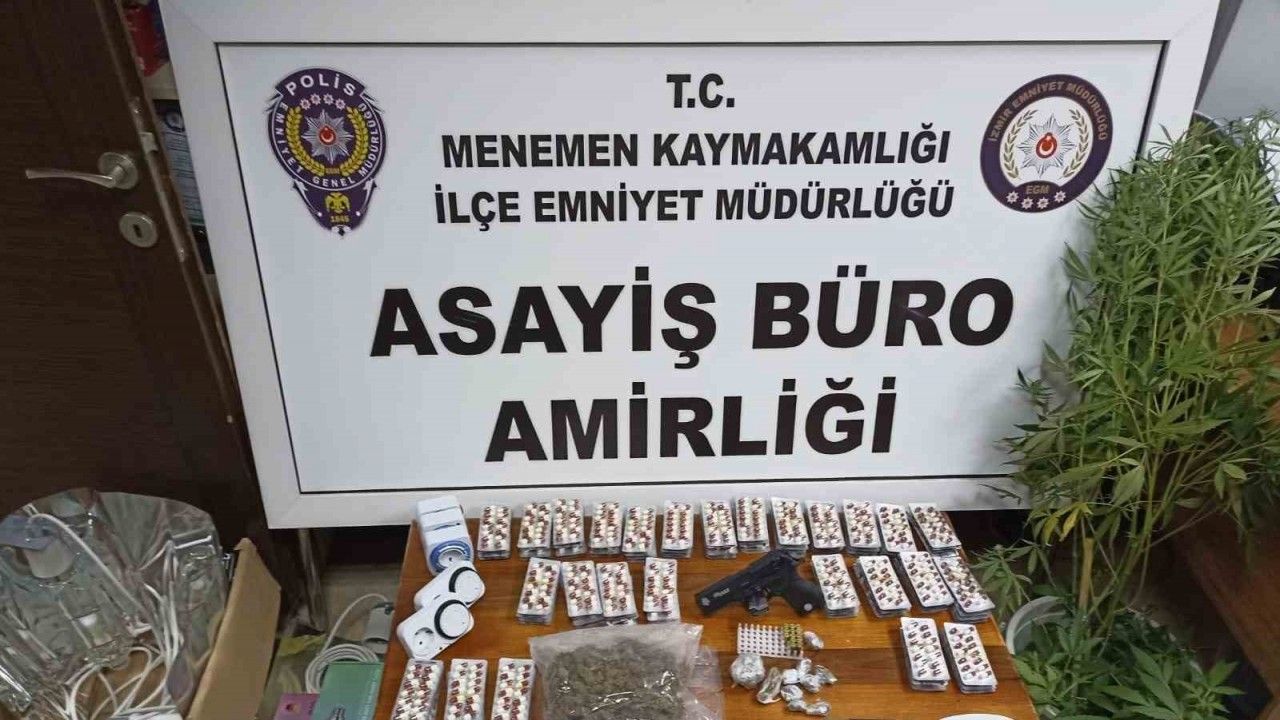 İzmir’de uyuşturucu imal edilen eve baskın: 1 tutuklama