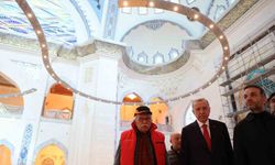 Cumhurbaşkanı Erdoğan, Barbaros Hayrettin Paşa Camisi’nde incelemelerde bulundu