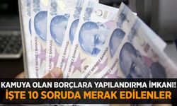 Kamuya olan borçlara yapılandırma imkanı! İşte 10 soruda merak edilenler