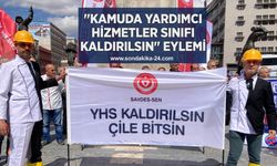 Başkentte "kamuda yardımcı hizmetler sınıfı kaldırılsın" eylemi