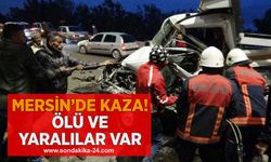 Mersin’de trafik kazası! 1 ölü 2 yaralı