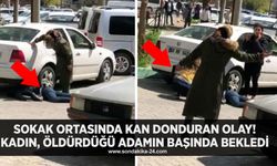 Sokak ortasında kan donduran olay! Kadın, öldürdüğü adamın başında bekledi