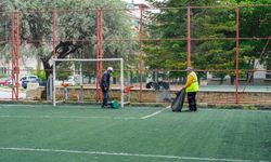 Kütahya'da park ve havuzlarda genel temizlik