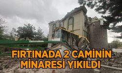  Ankara’da etkili olan fırtınada 2 caminin minaresi yıkıldı