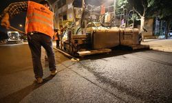 Bursa İnegöl Park Caddesi'nde sıcak asfalt tamamlandı