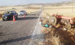 Kırıkkale’de otomobil ile traktör çarpıştı: 2 yaralı