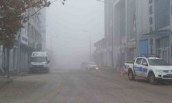 Malazgirt’te soğuk hava ve sis etkili oldu