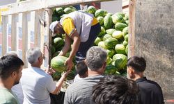 Başkan Tuncer’den Mezitli’de Örnek Dayanışma! 36 Ton Karpuz Ücretsiz Dağıtıldı