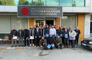 Erzincan’da gazetecilere yönelik dron eğitimi tamamlandı