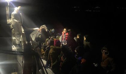 Ayvacık açıklarında 38 kaçak göçmen kurtarıldı