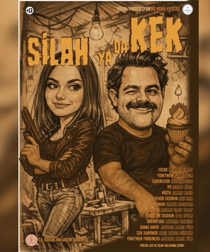 No Name Tiyatro’dan Absürt Komedi: “Silah ya da Kek” Mersin’de Sahne Alıyor