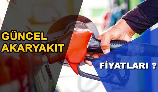 Erzincan'da 21 Kasım 2023 akaryakıt fiyatları