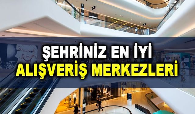 Erzincan ilinde bulunan alışveriş merkezleri