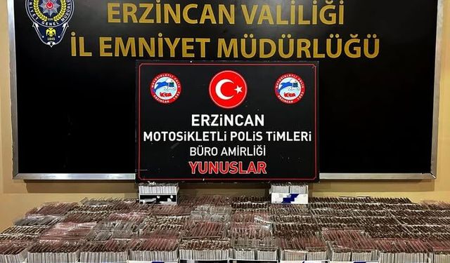 Erzincan'da Sigara Kaçakçıları "Yunuslar"dan Kaçamadı