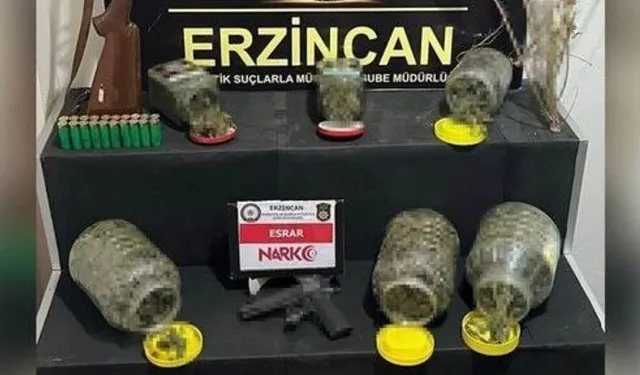 ERZİNCAN'DA UYUŞTURUCU TİCARETİNE DARBE!