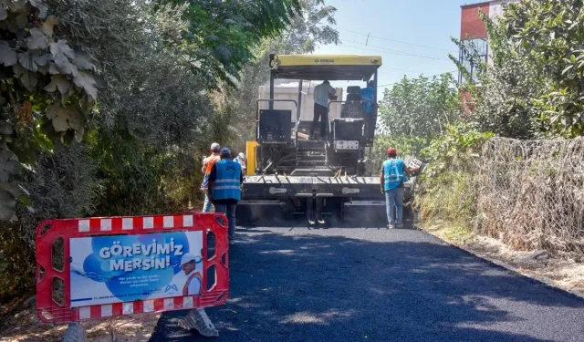 MESKİ’den Erdemli’ye Çifte Hizmet: İçme Suyu Hattı Yenilendi, Cadde Asfaltlandı