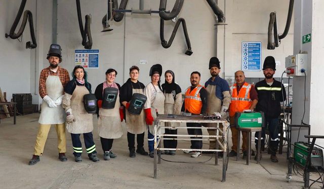 Büyükşehir MERCEK’te Çelik Kaynak Eğitimleri Sürüyor