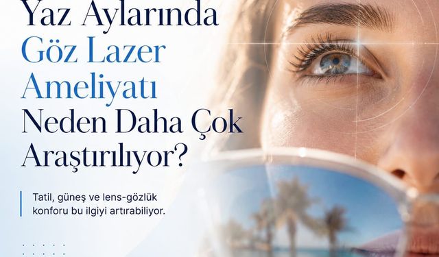 Gözlük ve Lens Kullananlar Yaz Aylarında Lazer Göz Ameliyatını Daha Fazla Merak Ediyor
