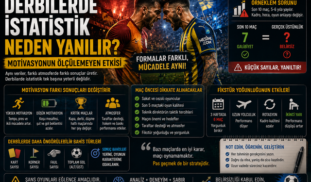 Derbilerde İstatistik Neden Yanılır? Motivasyonun Ölçülemeyen Etkisi