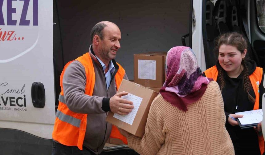 Atakum Belediyesi ekipleri Ramazan dayanışması için sahada