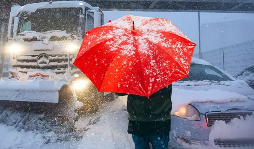 Meteoroloji'den 7 İle Yoğun Kar ve Sağanak Yağış Uyarısı!