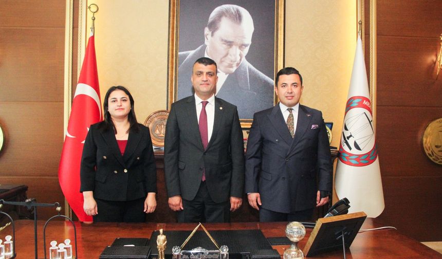 Anamur Yargı Camiasından Baro Başkanı Özdemir’e Ziyaret