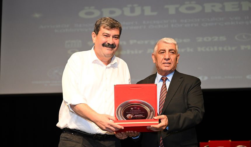 Mersin Sporuna Destek Ödülü Toroslar Belediye Başkanı Abdurrahman Yıldız’a Verildi