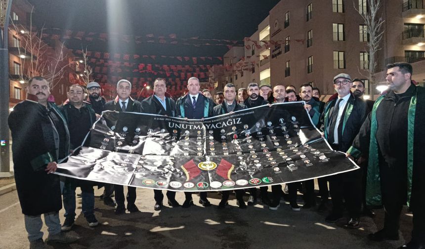 Barolar 6 Şubat depremlerinin 3. yılında Hatay’da ortak yas tuttu