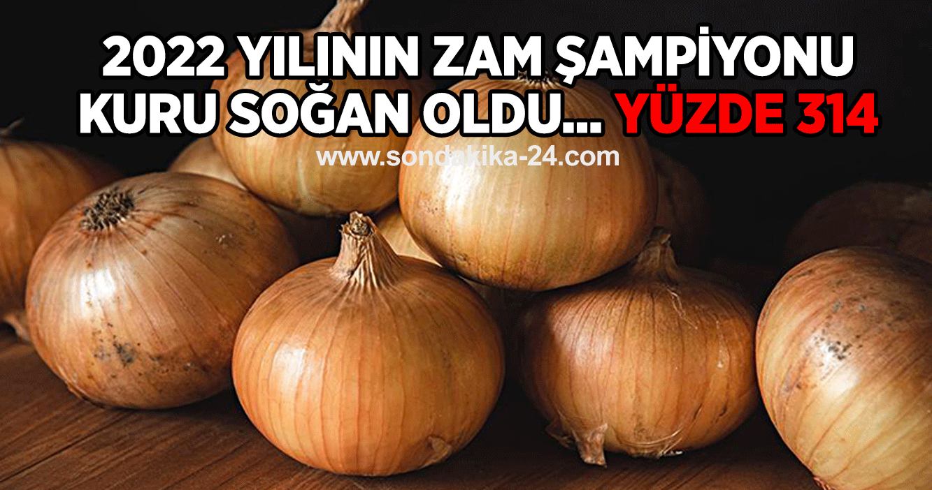 2022 yılının zam şampiyonu kuru soğan oldu... Yüzde 314