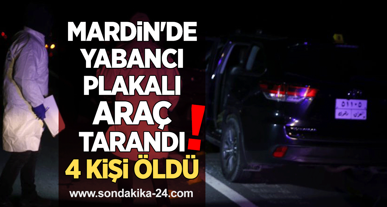 Mardin'de yabancı plakalı araç tarandı: 4 kişi öldü
