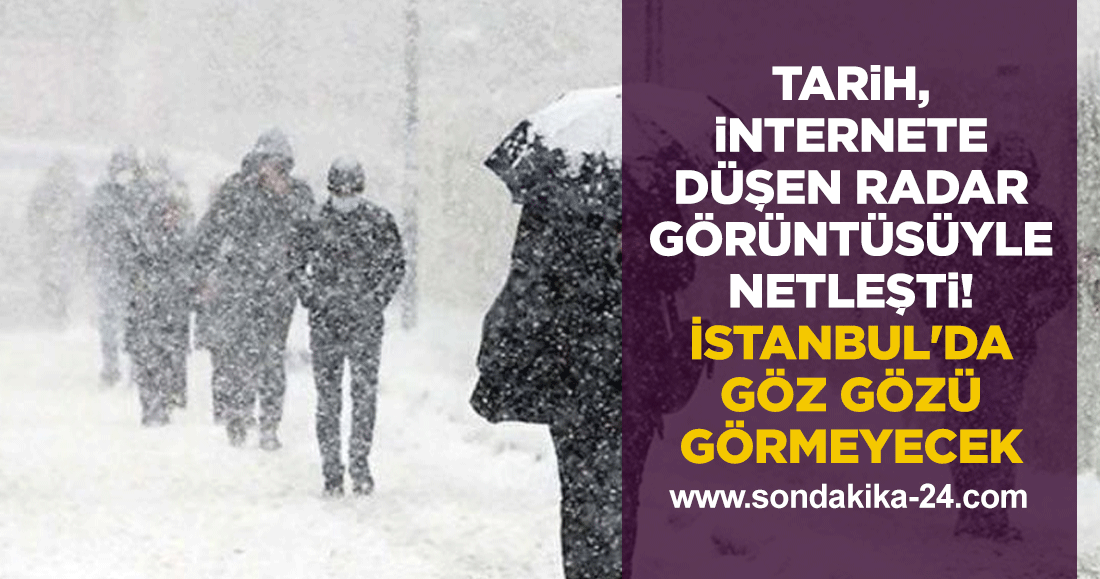 Tarih, internete düşen radar görüntüsüyle netleşti! İstanbul'da göz gözü görmeyecek