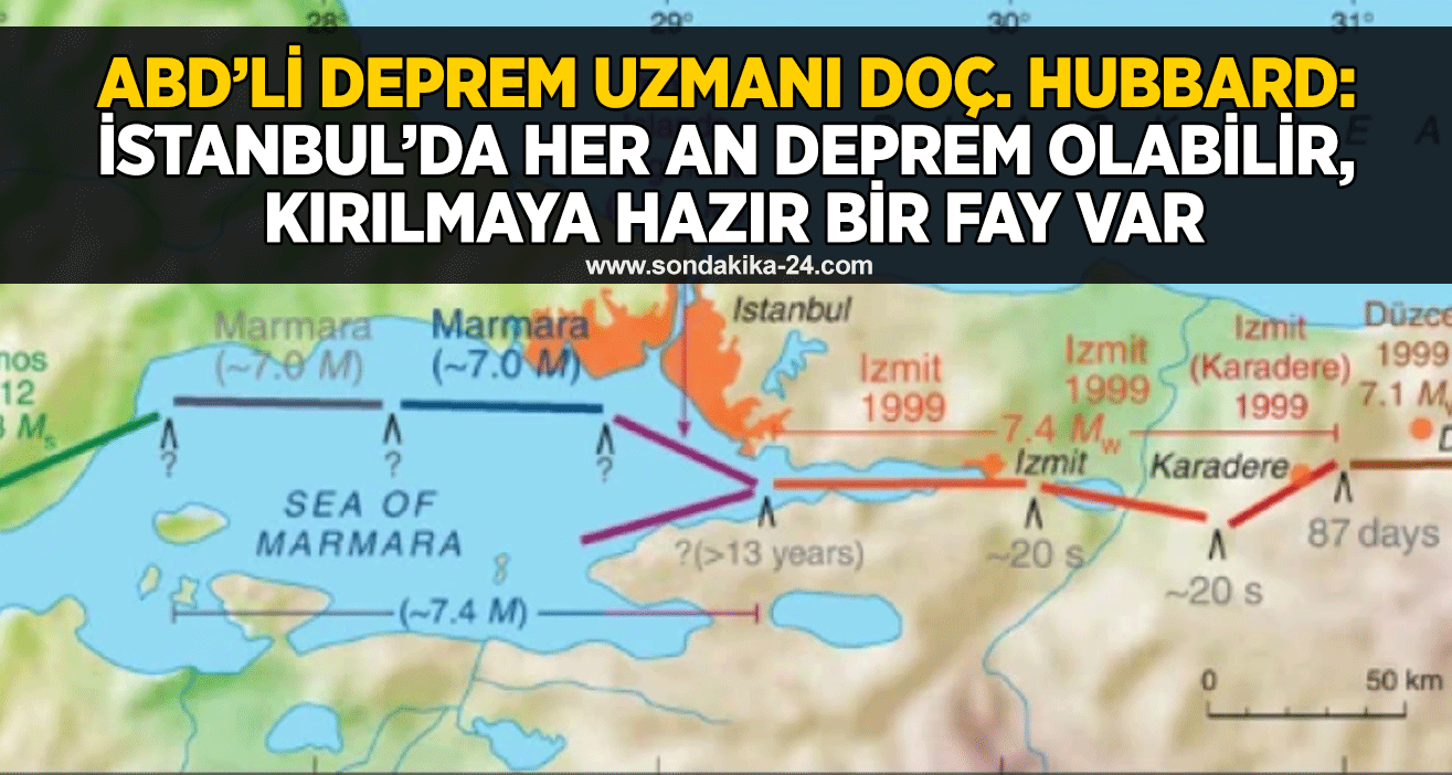ABD’li deprem uzmanı Doç. Hubbard: İstanbul’da her an deprem olabilir, kırılmaya hazır bir fay var