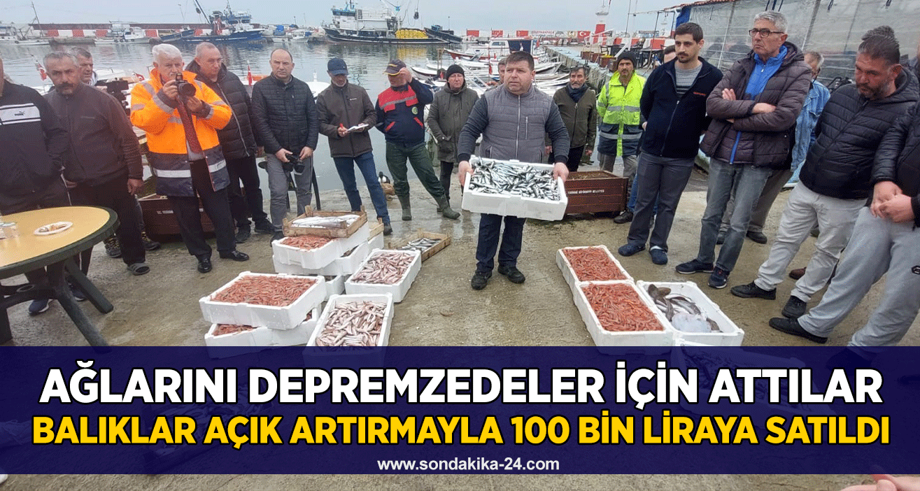 Ağlarını depremzedeler için attılar