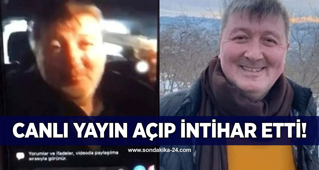 Canlı yayın açıp intihar etti!