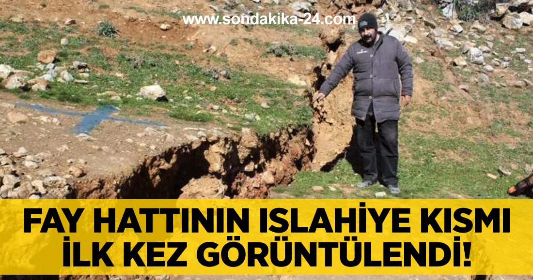 Fay hattının Islahiye kısmı ilk kez görüntülendi! Eğer deprem uzun sürseydi tepeden kopan parça şehre düşecekti