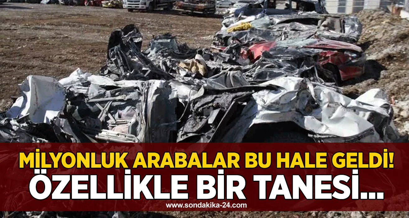 Milyonluk arabalar bu hale geldi! Özellikle bir tanesi...