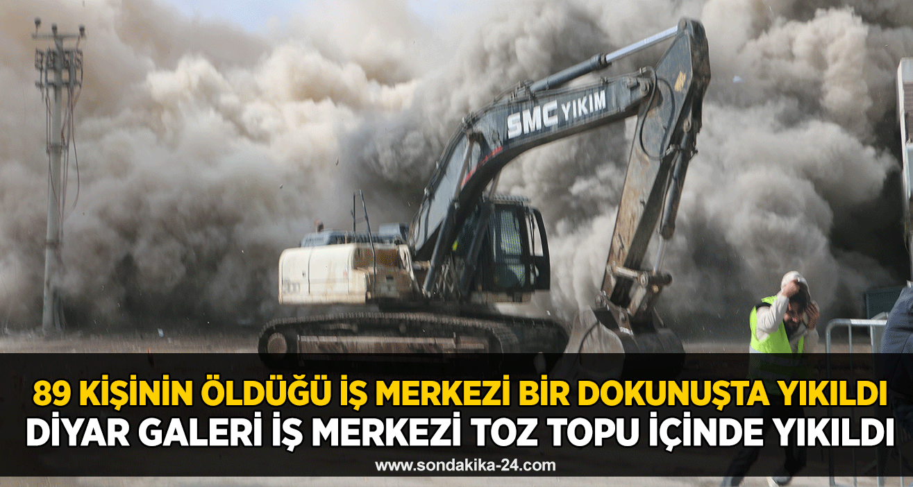 89 kişinin öldüğü iş merkezi bir dokunuşta yıkıldı