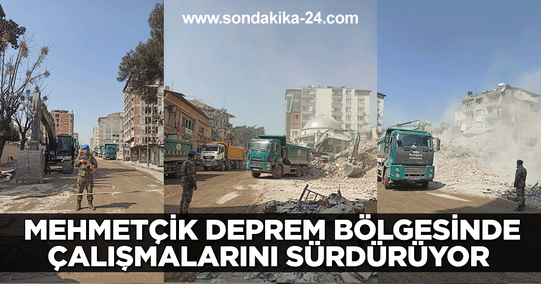 Mehmetçik deprem bölgesinde çalışmalarını sürdürüyor