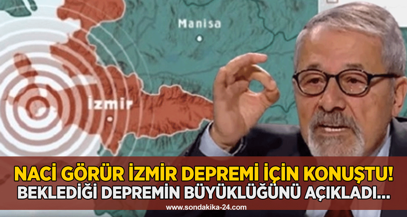 Naci Görür İzmir depremi için konuştu! Beklediği depremin büyüklüğünü açıkladı…