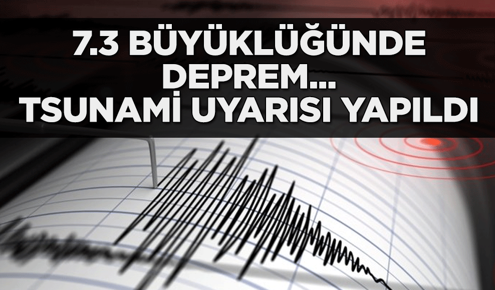 Endonezya açıklarında 7.3 büyüklüğünde deprem