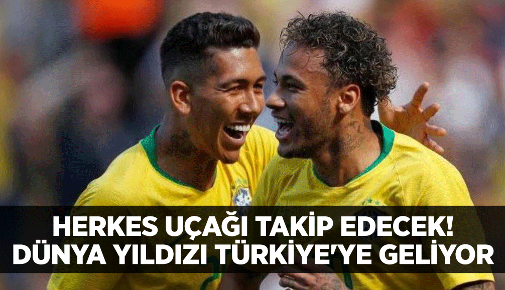 Herkes uçağı takip edecek! Dünya yıldızı Türkiye'ye geliyor