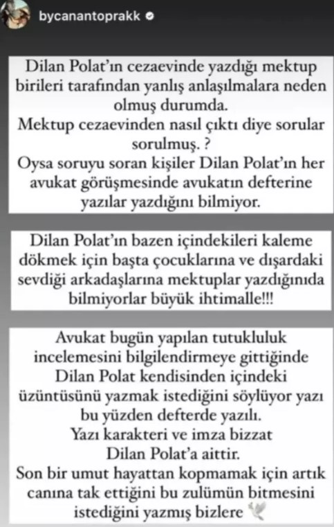 Dilan Polattan Mektup Var Dayanamiyorum Eziyet Ediyorlar-2