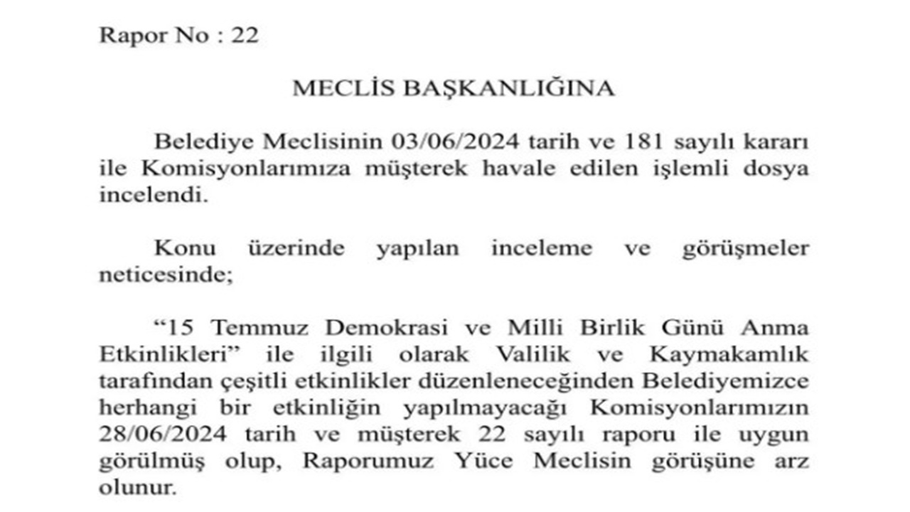 Etimesgut Belediyesi 15 Temmuz Karariyla Tepki Cekti Etkinlik Yapilmayacak-2